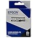 Epson LABELWORKS 208YLBWPX Genuine Tape Cartridge - Black on White Shrink Tube Industrial Label Maker Tape - AWG 6-18, 1/4