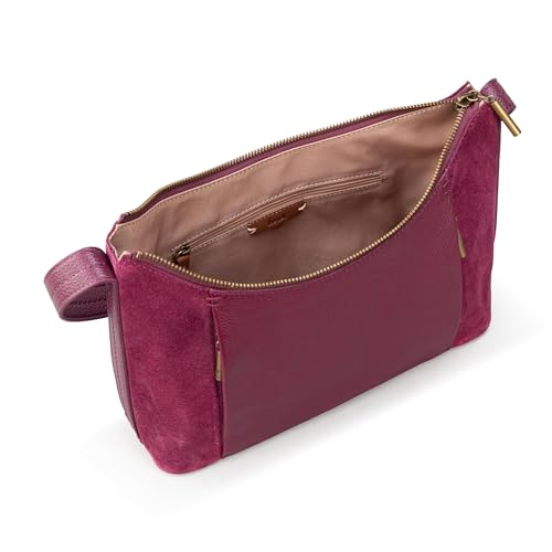 Image of The Sak Womens Brook Hobo Currant Suede Block Onesize