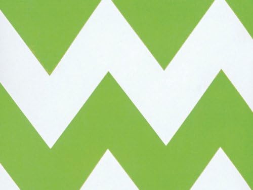 Chevron Apple Green Gift Wrap Flat Sheet 24" X 6' - Holiday Gift Wrapping Paper