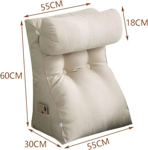 Coussin de lecture triangle pour lire confortablement installé dans son lit
