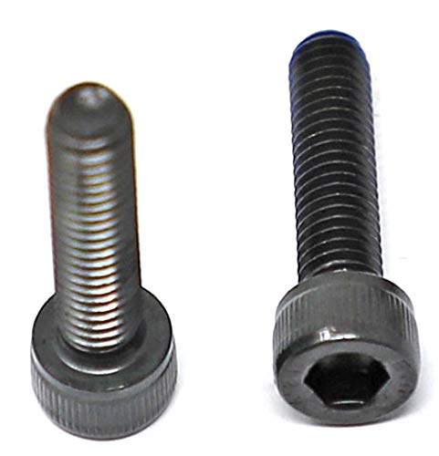 Image of iexcell 25 Pcs M6 x 25mm Thread Pitch 1 mm Alloy Steel 12.9 Grade Hex Socket Head Cap Screws Bolts Kit, Black Oxide Finish