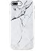 Marble iPhone 7 Plus Case White, VIVIBIN Soft TPU Phone Case with Resilient Shock Absorption for iPhone 7 Plus 5.5inch only
