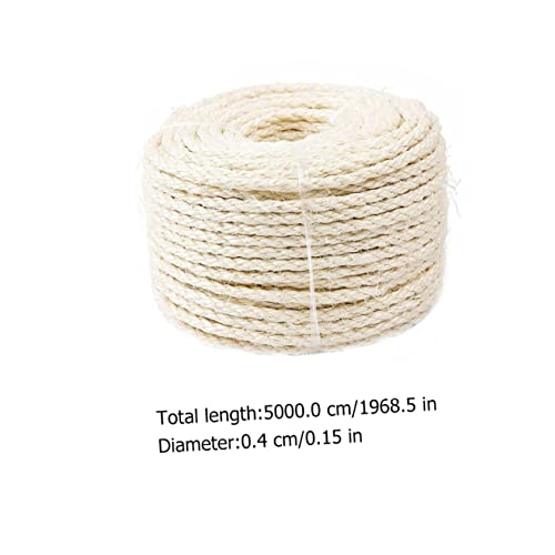 Angoily 1 Peça Corda Vintage Multifuncional Para Arranhar Árvore De Sisal Corda Para Arranhar Postes