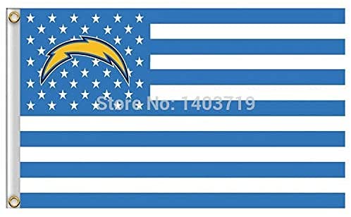 Los Angeles Sports Football Team White Flag Stars and Stripes - 3X5 FT - GProducts