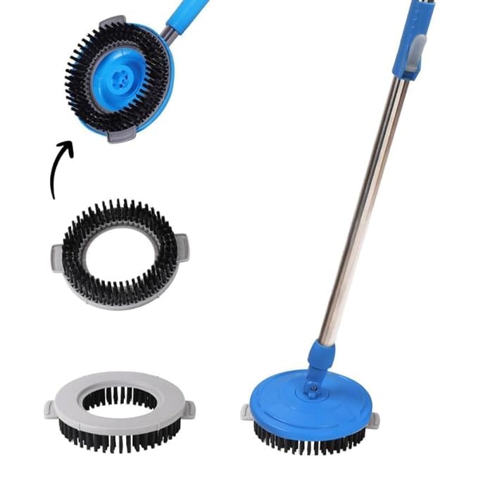 Klyntec Multipurpose Hard Bristle Cleaning Brush | Heavy Duty Scrubber for Bathroom, Kitchen, Floor & Tiles | Durable Ergonomic Grip | 1 Pc
