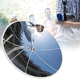Solarkocher, konzentrierter Solarkocher, für den Außenbereich, Parabol, Camping, Sonnenofen, Herd, Eisenhalterung, Solarofen für Outdoor, Grillen, Picknick