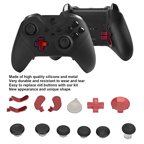 Kit de Ferramentas de Reparo de Metal de Substituição 13 Em 1 para One Elite Series 2, (6 Thumbstick