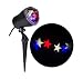 Americana Patriotic Red White & Blue Stars Whirl a Motion LED Projector Light for July 4th!