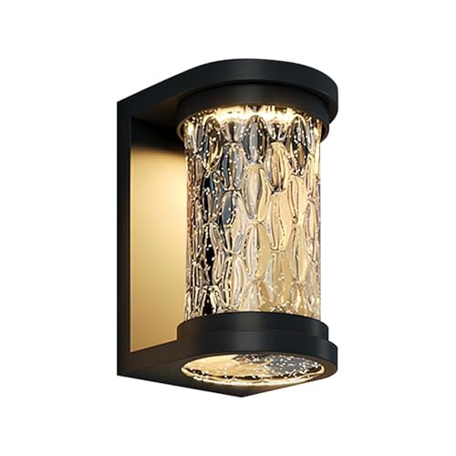XMKJC Outdoor Minimalist Wall Lantern, Stainless Steel Exterior Wall Sconce
