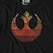 Rebel Alliance Rebellion T-Shirt for Men Adult Graphic Tshirt Men's Halloween Tee Gift Merch Women Apparel Clothes Novelty Vintage Retro Gradient Luke Rey Leia Chewbacca Finn (Black, Large)