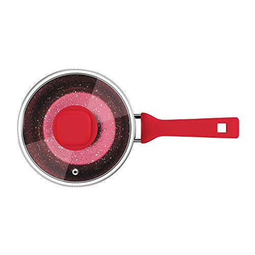 Panela ColorStone Antiaderente, 18 cm, Titânio, Euro