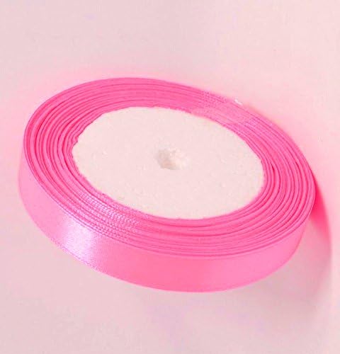 25 Meters Of Satin Ribbon Wedding Party Gifts Wrap deco. 15mm In Multiple Colours Pack Rolls (Cream)