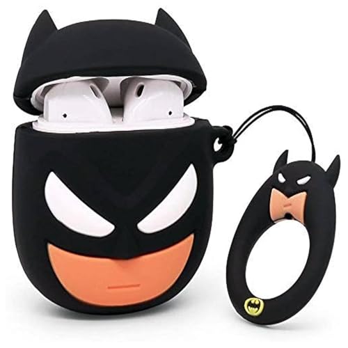 Image of YODI Case Cover for Airpods Pro|Pro 2|Airpods Pro 3|Airpods 4 Pouch, Silicone Cases with Cleaner Kit 360 Drop Protection,Shock-Resistant ((Bat-Man), Airpods Pro 3 (2025))
