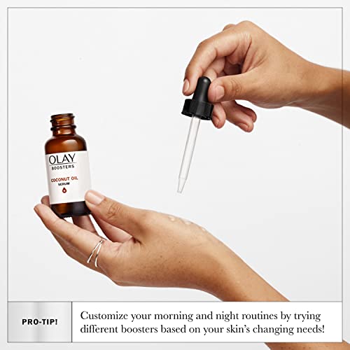 Olay Coconut Oil Serum, Nourishing Antioxidant Booster, Fragrance-Free, 1.0 Oz #TOP4