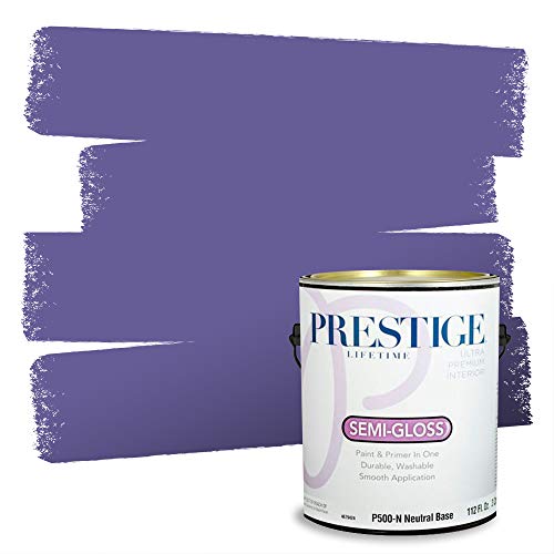 PRESTIGE Paints Interior Paint and Primer in One, 1-Gallon, Semi-Gloss, Hyacinth