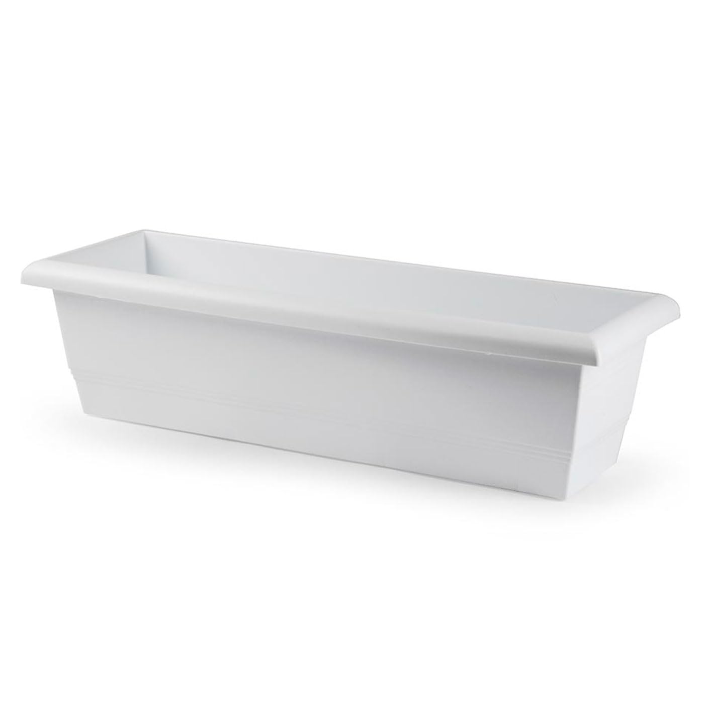 AC - Jardinera con Plato - Fabricado en Polipropileno - PLFT - Macetero para Jardin - Maceta para Plantas y Flores Rectangular de Plástico con Agujeros de Drenaje - 50 cm - Color Antracita — view 7