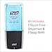 PURELL ES10 Soap Starter Kit, Automatic Graphite Dispenser with 1200 mL PURELL Healthy SOAP with Clean Release Technology Fragrance-Free Foam Refill (Pack of 1) - 8372-1G