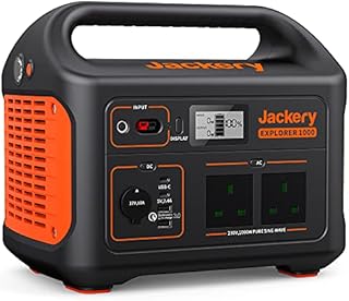 Jackery Portable Power Station Explorer 1000, 1002WH Solar Mobile Lithium Battery Pack for Home Emergency Power with 230V/1000W AC Outlets, Outdoor RV Camping