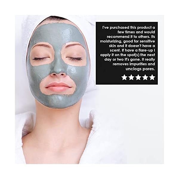 My Organic Zone Dead Sea Mud Mask for Face and Body - Best Facial Cleansing Clay for Blackheads, Whiteheads, Acne and Clogged Pores | Hydrates Skin & Improves Oily Skin (250g./8.8oz.) (Single)
