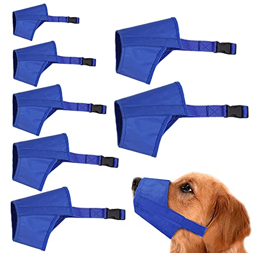 Cilkus 7 Sizes Oxford Dog Muzzle Set, Adjustable Pet Mouth Guard for Biting Barking Chewing, Snout...
