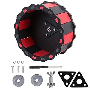 POPETPOP Hamster Oefening Wiel Wandmontage Stille Loopwiel Voor Kleine Huisdieren Hamsters Gerbils Muizen Zwart Rood