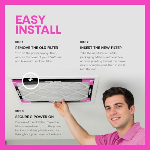 Simply 18x20x1 Air Filter, Merv 11, 6 Pack, For Home AC Furnace & HVAC (Actual Size: 17.81"x19.81"x0.75") DUST, Pet & Allergy Control, - image 5
