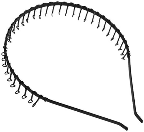 FACILLAยฎ Black Metal Mens Soccer Sports Hair Head Band Headband