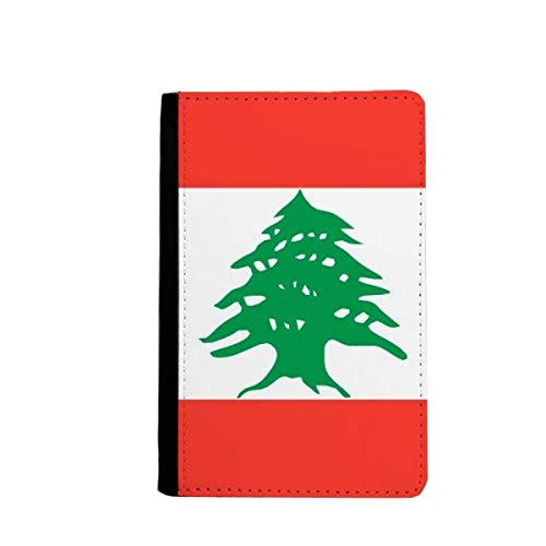 Passeport d'Asie protégé par l'étui voyage drapeau Liban