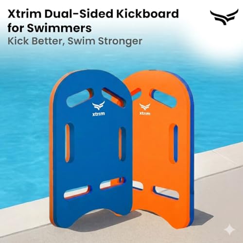 Image of VFK by Xtrim 25mm Extra Thick Swimming Kick Board, Swimming Floater for Adults & Kids, Kickboard for Beginners Training, Swim Float Pad with All Holding Angles, Equipment for Swimmers