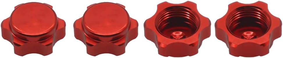 Alloy RC wheel nut 17mm thread 1.0 for 1/7 Arrma 6s Notorious Kraton Outcast Typhon Talion Infraction Limitless Felony upgraded part 4 PCS/set (Red) - Image 4