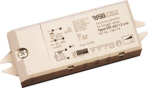 Vossloh VS - Transformador electrónico para LED y halógenos (10 a 60...