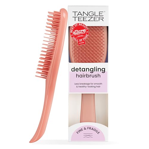 Image of Tangle Teezer Fine Ultimate Detangler Brush for Fine Hair, Sweet Cinnamon | Patented two-tier, soft-flex teeth detangles & reduces breakage on wet or dry hair; Shower-friendly hairbrush for fine hair