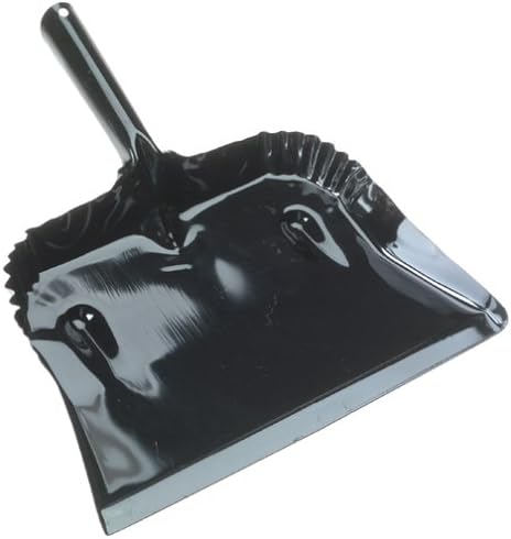 Fulton182B-20PK 7-1/2" x 12-3/4" Dustpan Steel, Black