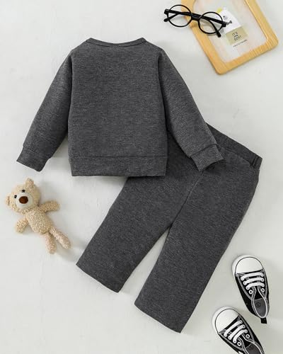 Image of Weebaby Toddler Girl Clothes Infant Girl Sweatsuit Baby Pant Set Outfits Fall Winter Clothing Little Clothes for Girl
