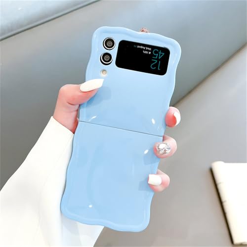 Coque Samsung Z Flip 4 5 colorée design ondulé pour le quotidien et les sorties