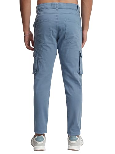 Image of Highlander Men's Tapered Fit Cargo Trousers| Stylish & Comfortable for Casual, Travel & Active Wear | Trouser for Men | Men Trousersn