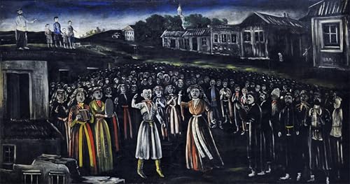Toile festival de l'église Niko Pirosmani portrait géorgien 60x90cm