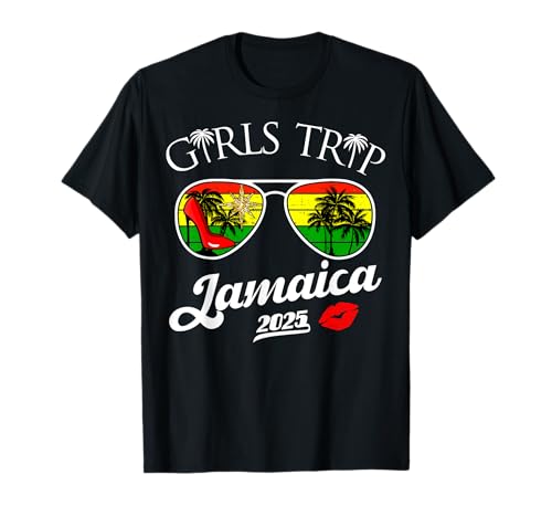 Girls Trip Jamaica 2025 - Maglietta da donna per vacanze, compleanno Maglietta