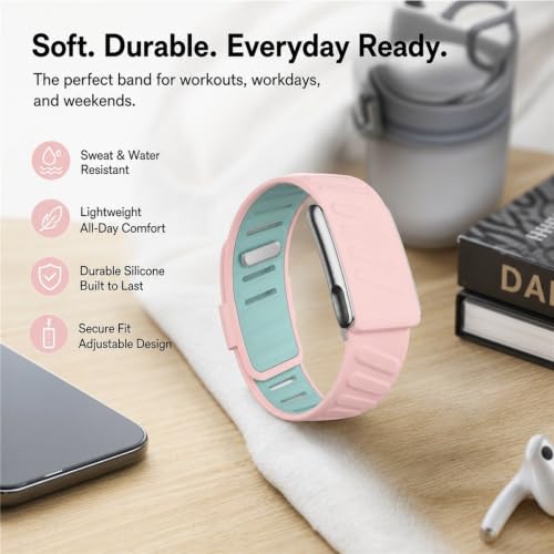 Image of Compatible with Whoop 5.0 Band Straps, Dark Gray Silicone Replacement Band for Fitness Training, Water Activities, Adjustable Breathable Sport Strap for Men and Women