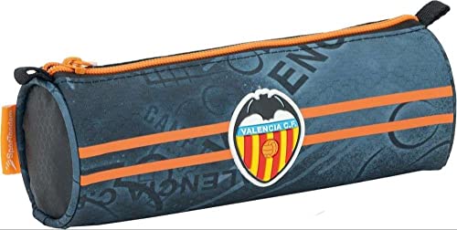 Valencia C.f - Portatodo Redondo Con Una Cremallera 2023 . Antracita Y Naranja En Oferta Tandem Portatodo Redondo Valencia C.f 2023 (Multicolor)