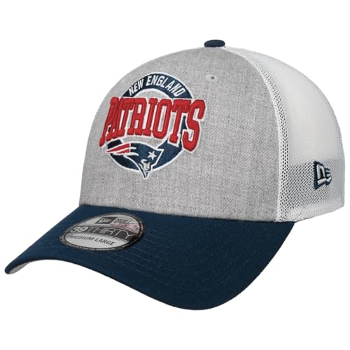 New Era England Patriots Trucker Cap Basecap Baseballcap Truckercap Meshcap Fullcap Damen/Herren - Hinten geschlossen, mit Schirm, Schirm Herbst Sommer Frühjahr Winter Frühling-Sommer Herbst-Winter