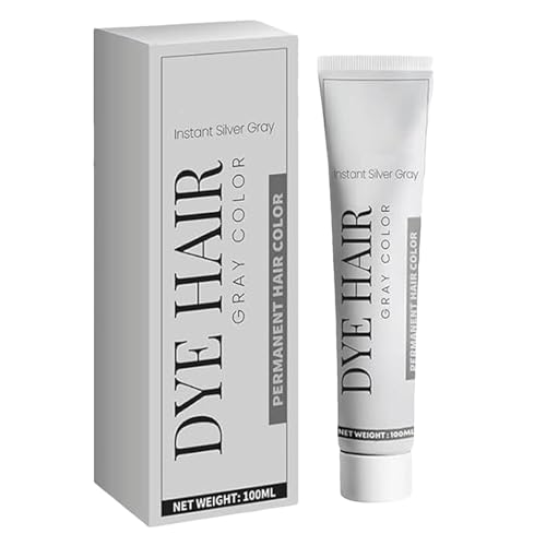 Color De : Tóner Para Blanqueado, Color De Permanente, Crema De Peinado Instantáneo | Metálico Plateado Permanente Tinte | Accesorios De Salón