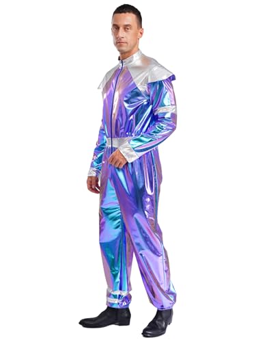 Mono de astronauta para adultos con traje de jazz y hip-hop masculino para fiestas 3