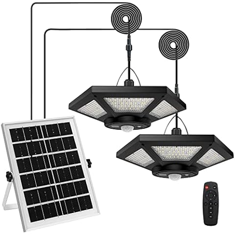 Auzev Solar Shed Light with Remote Control Cover