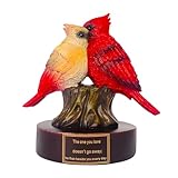 Yumetonia Cardinal Figurine of Resin, Red Bird Collectible Figurines Home Decor,Cardinal Gifts for Women,Memorial Sympathy Gifts for Loss of Loved One