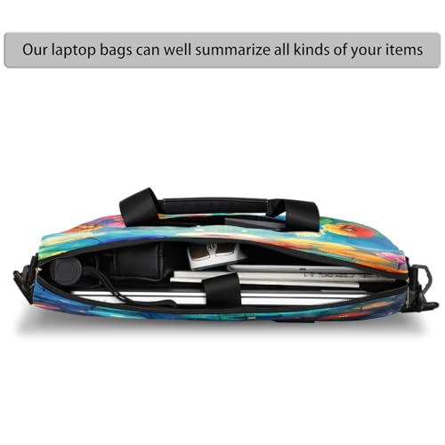 Bolso para laptop impermeable de 16 pulgadas con arte colorido miniatura 4