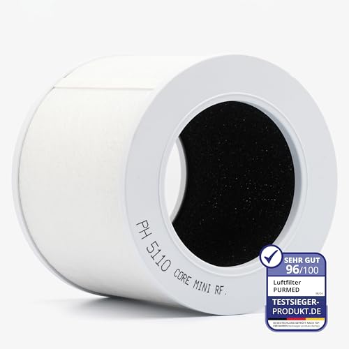 PURMED Core Mini-RF Ersatzfilter kompatibel mit LEVOIT, 3-in-1 Hepa filter - Leise & Leistungsstark | Luftreiniger gegen Hausstaubmilben,Tierallergie und Geruch | Geruchsneutralisierer | Luften