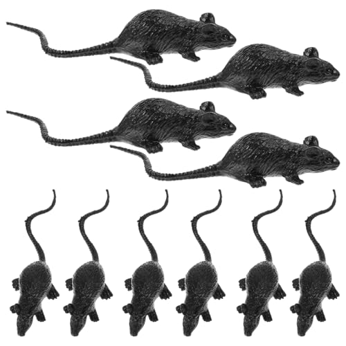 CREA UN'ATMOSFERA FESTOSA: questi finti topi sono i migliori oggetti di scena per creare un'atmosfera festosa, puoi posizionarli sul bordo delle scale o sul tavolo, sarà un gioco di trucchi molto interessante.