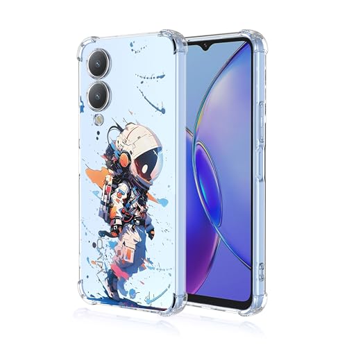 WOKEZ Transparent Fodral till Vivo Y17s 4G - Stötsäker Skyddande Design