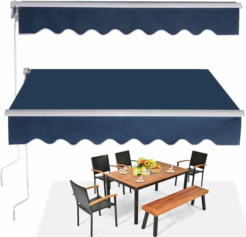 Auvent de terrasse rétractable pour stopper la chaleur et la pluie en cour - 7